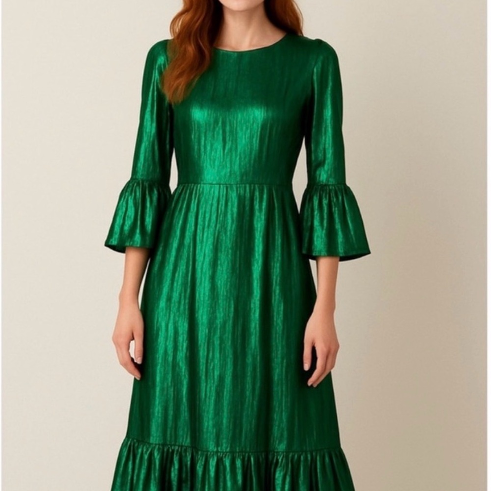 Tuckernuck Elegant Green metallic Dress